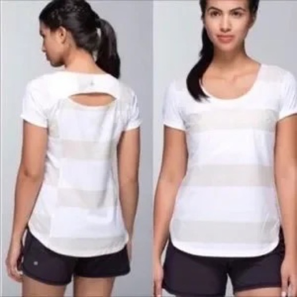 Lululemon | Lightened Up Short Sleeve in Stroll Stripe